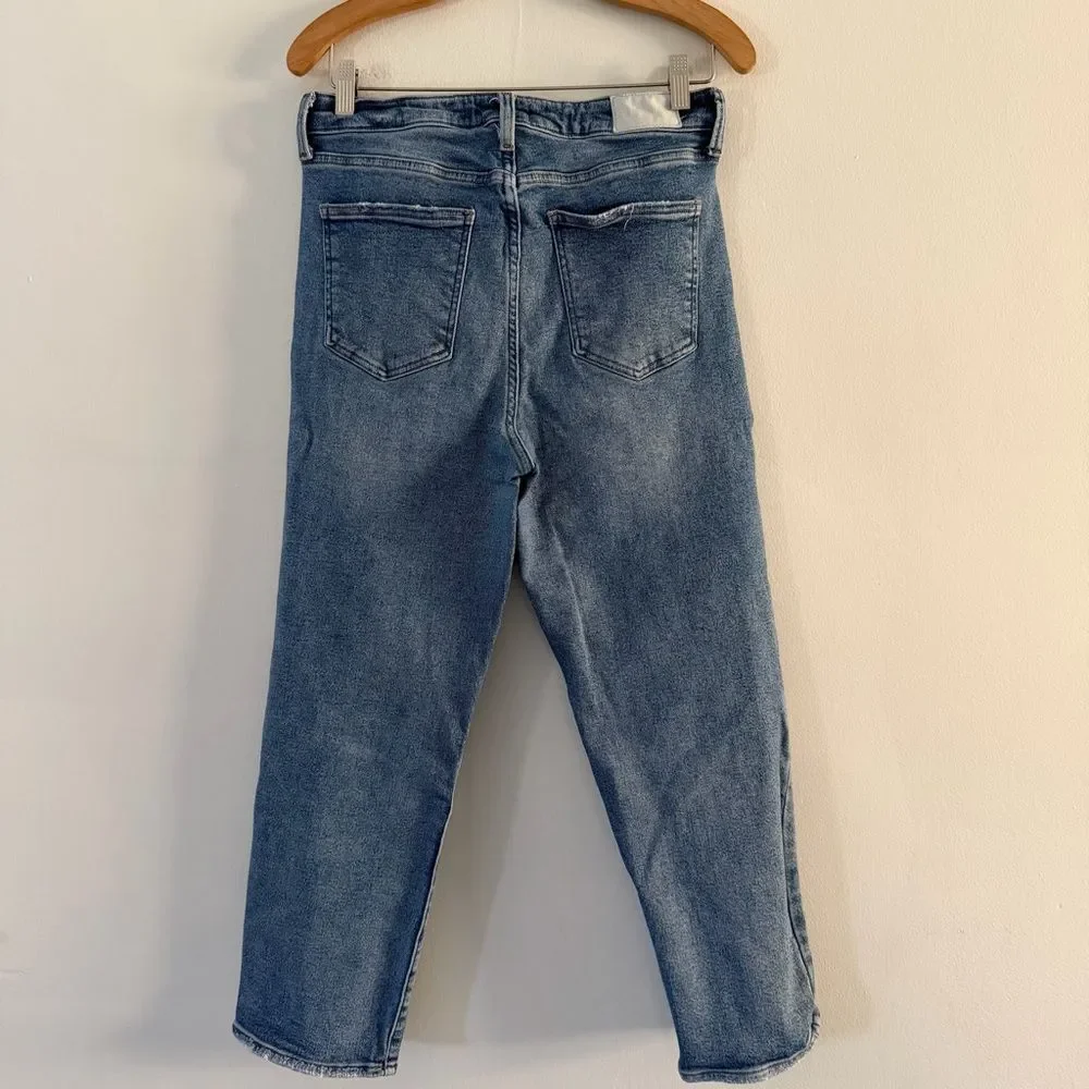 Pistola Jeans Monroe High Rise Slim Cigarette Mirage Blue Denim Size 30